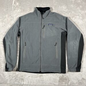 Patagonia R4 Full Zip Polartec Lightweight Fleece Jacket Mens Small Gray 36152